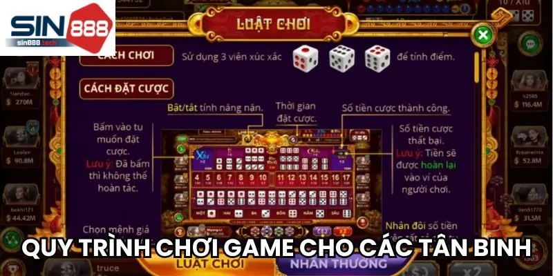 Quy trình chơi game cho các tân binh